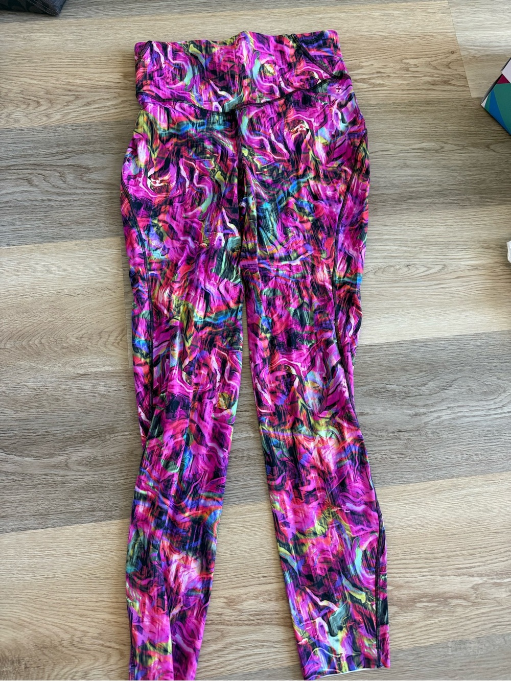lululemon athletica Pink Multicolor Swirl High-Rise Leggings